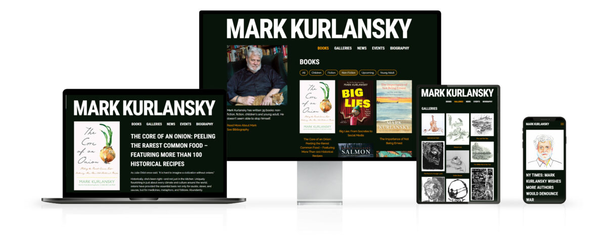 Modern Author Website Design Website Design on Desktop and Mobile