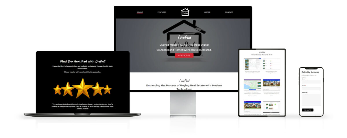 Real Estate Technology Website Website Design on Desktop and Mobile